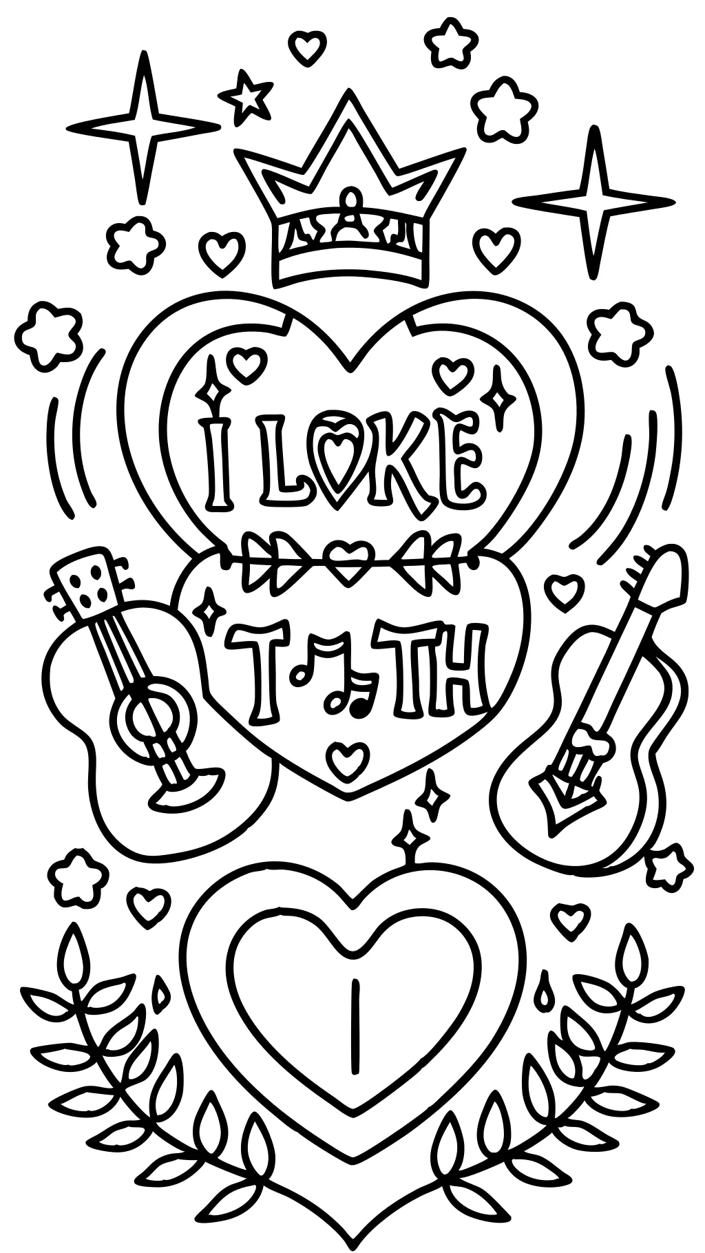 amante Taylor Swift Coloring Pages